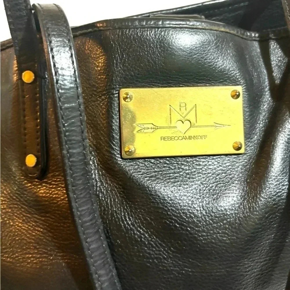Rebecca Minkoff black leather shoulder handbag - Picture 5 of 10